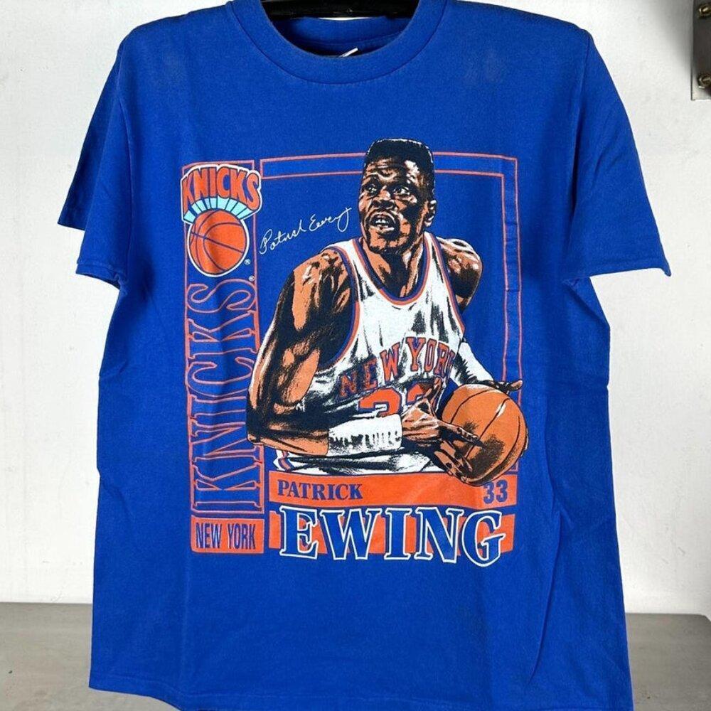 90S Patrick Ewing New York Knicks Basketball Card Nba Blue Shirt Kl789